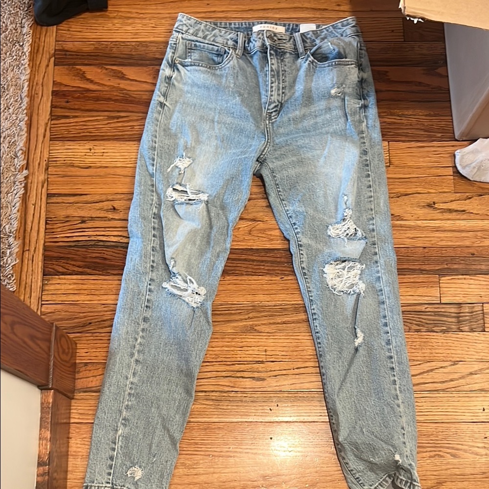 Distressed Light Blue Women's Jeans